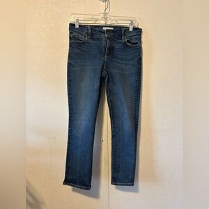 LOFT | Dark Blue Ankle Jeans | Size